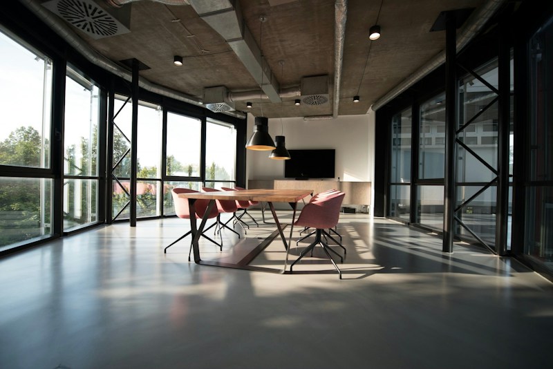 Open collaborative workspace designed for thoughtful work and shared decisions